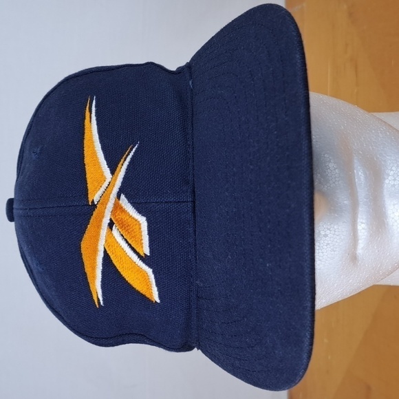 Reebok Other - Vintage Y2K Reebok embroidered logo blue & orange casual snap back cap hat
